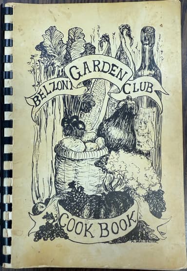 Belzoni Garden Club Cook Book cover